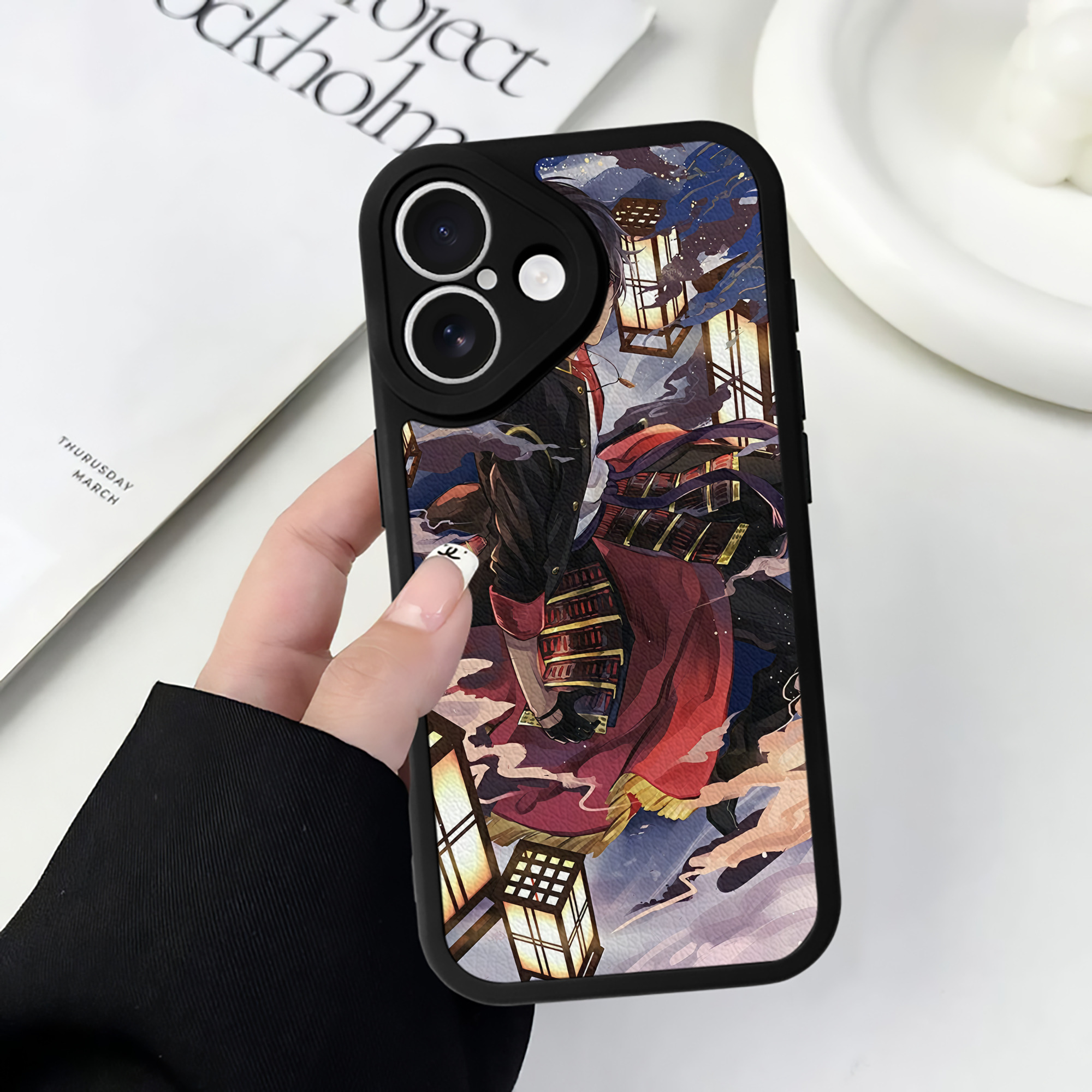 （画像用） 刀剣乱舞 Touken Ranbu 【iPhone 16シリーズ対応】シリコンスマホケース（レザー調） 材質：シリコン